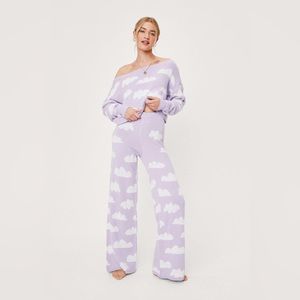 Nasty Gal Purple Cloud lounge set